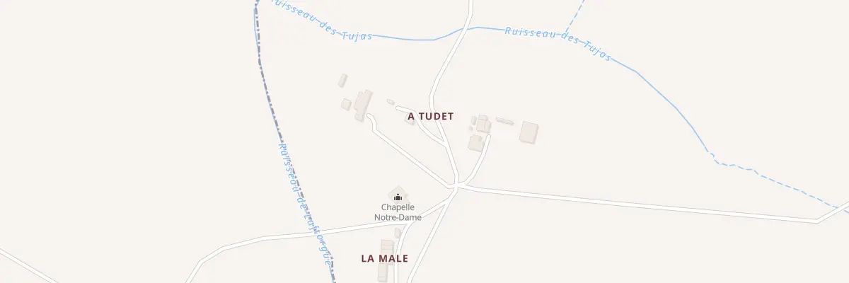 Plan du 250 Chem de Tudet à Gaudonville