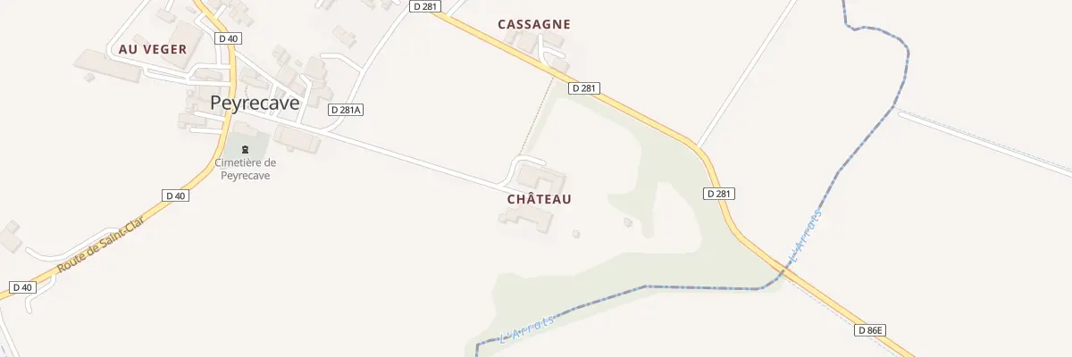 Plan du 5035 Chateau à Peyrecave