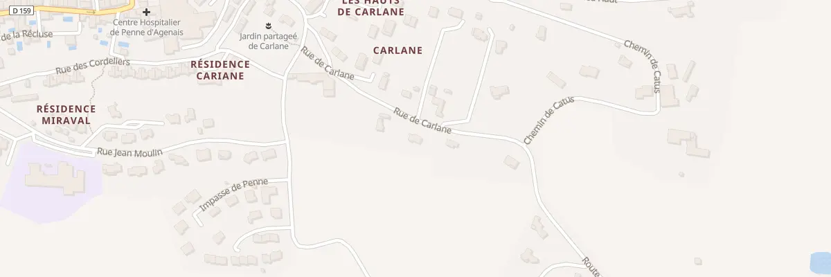 Plan du 24 Rue de Carlane à Penne-d’Agenais