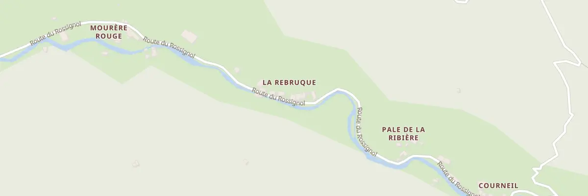 Plan du 1 La Rebruque à Milhas