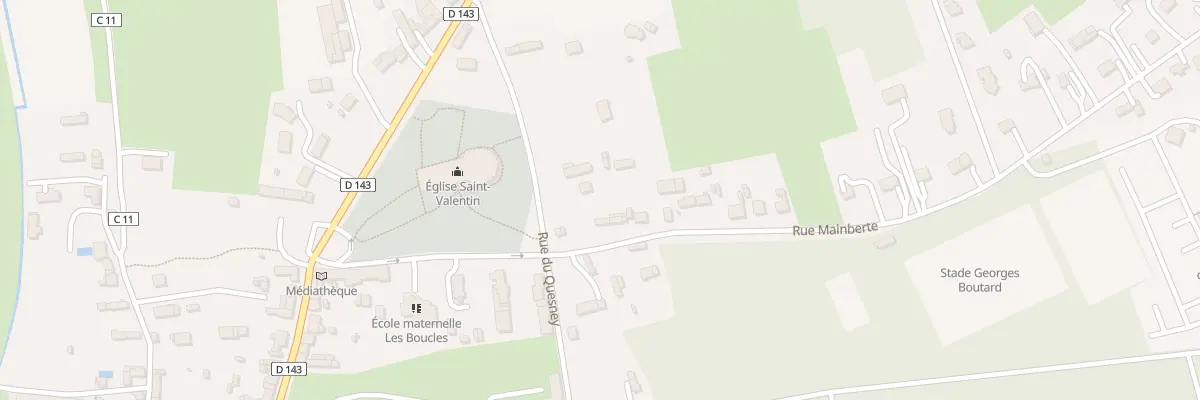 Plan du 1304 Rue du Quesney à Jumièges