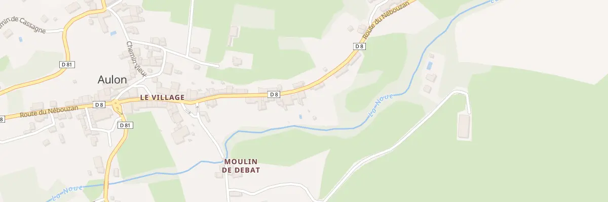 Plan du 77 Le Village à Aulon