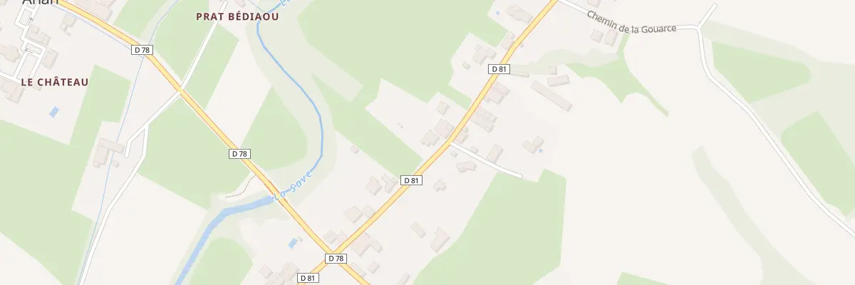 Plan du 74 Village de Devant la Save à Anan