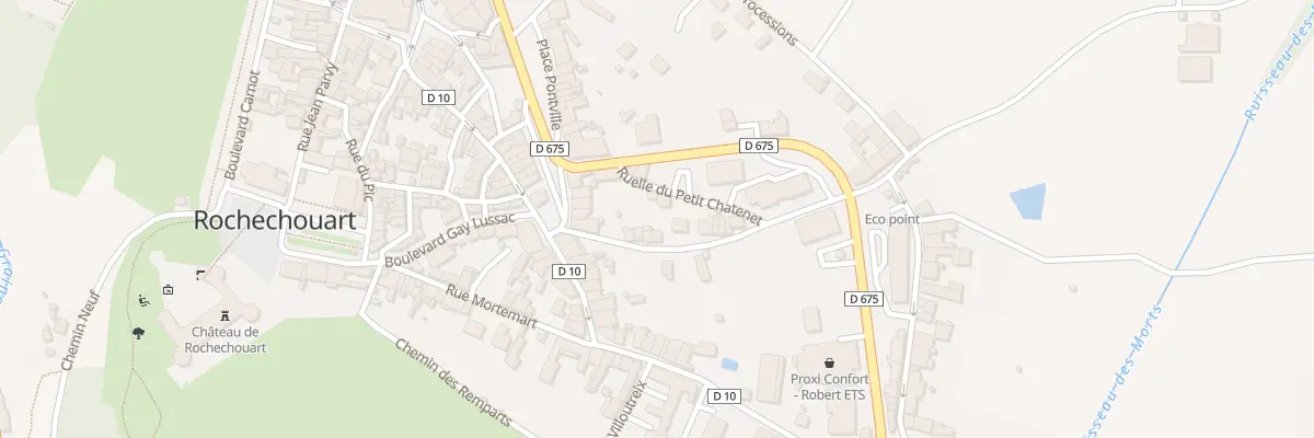 Plan du 13 Rue du Petit Chatenet à Rochechouart