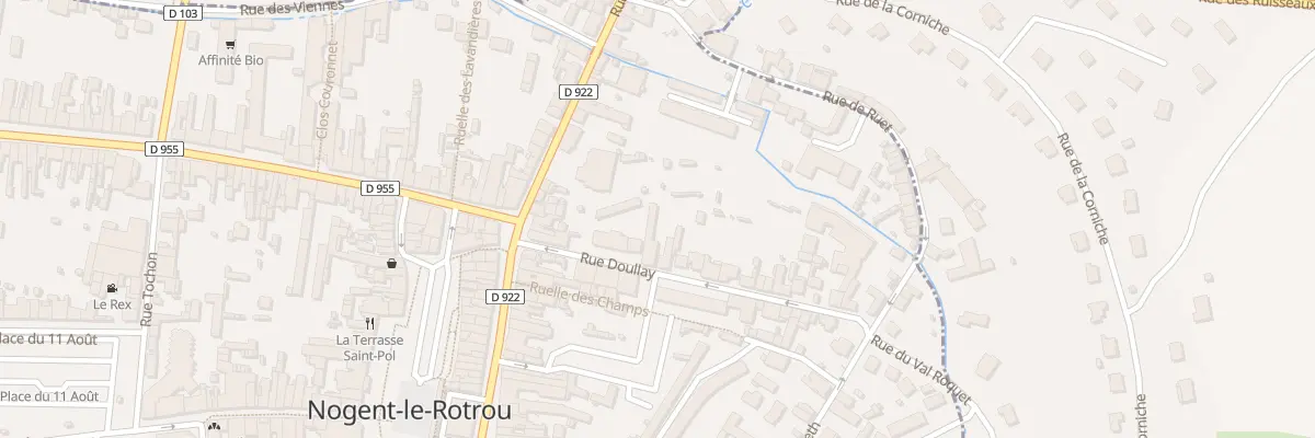 Plan du 6 Rue Doullay à Nogent-le-Rotrou