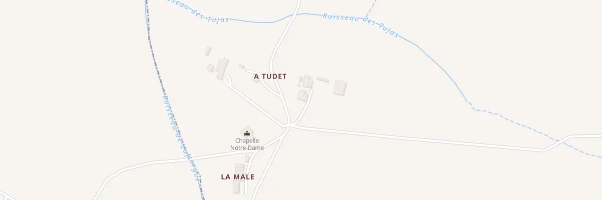 Plan du 259 Che de Tudet à Gaudonville