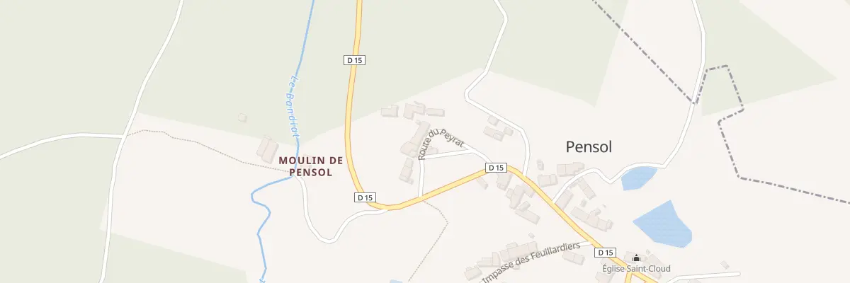 Plan du 5 Rte du Peyrat à Pensol