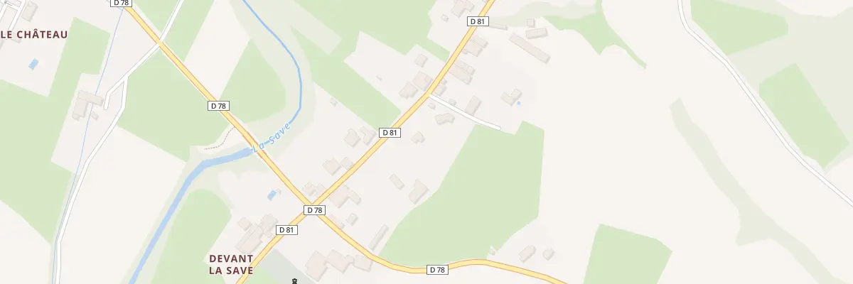 Plan du 9000 Village de Devant la Save à Anan