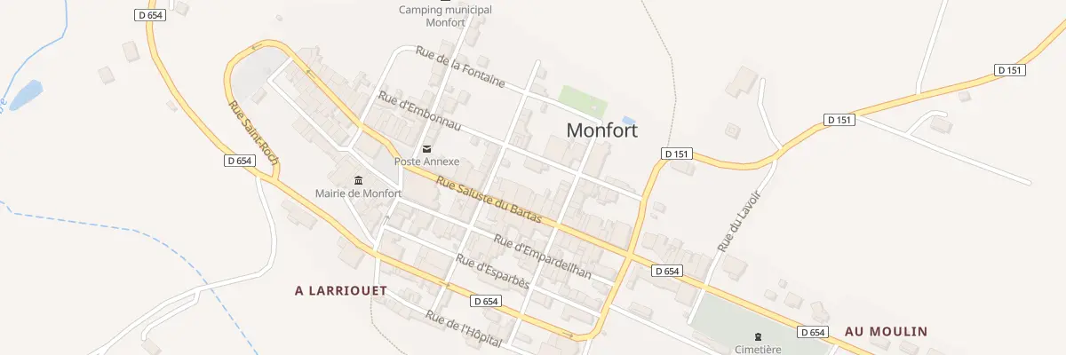 Plan du 15 Rue Salluste du Bartas à Monfort