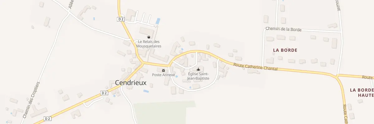 Plan du 9999 Le Bourg Cendrieux à Val de Louyre et Caudeau