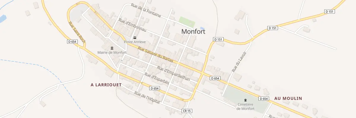 Plan du 23 Rue Salluste du Bartas à Monfort