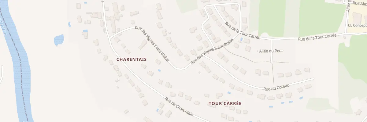 Plan du 8 Rue des Vignes de St Blaise à Truyes