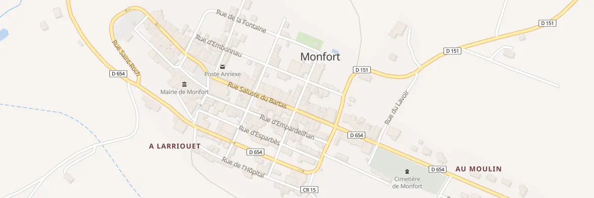 Plan du 3 Rue Despons à Monfort