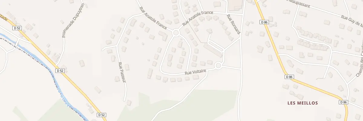 Plan du 4 Rue Jean Jacques Rousseau à Saillat-sur-Vienne