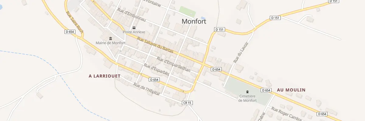 Plan du 20 Rue Salluste du Bartas à Monfort