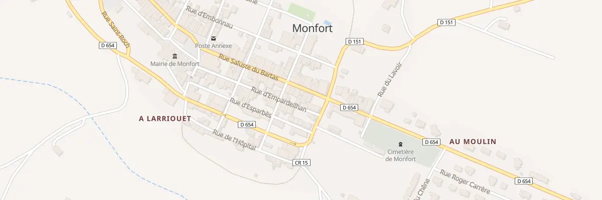 Plan du 7 Rue d’Empardeilhan à Monfort