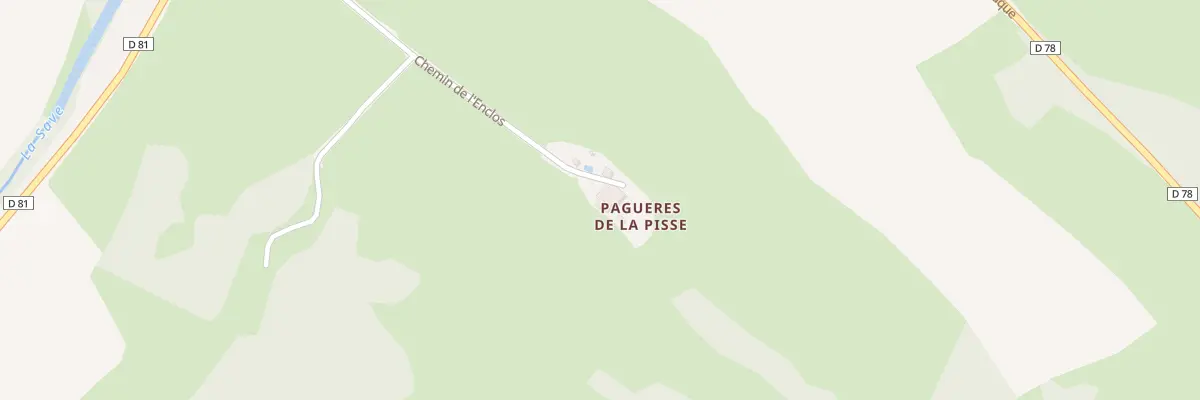 Plan du 95A Pagueres de la Pisse à Anan
