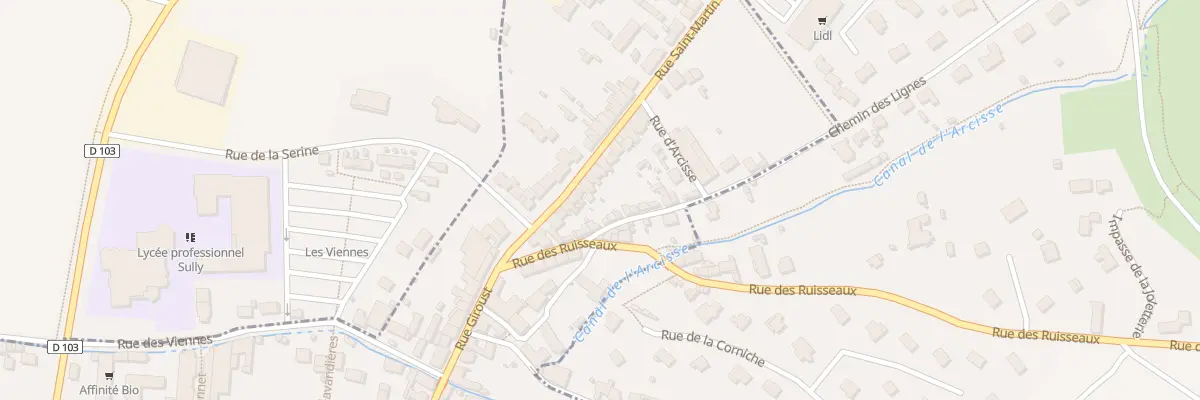 Plan du 21 Rue Saint-martin à Nogent-le-Rotrou