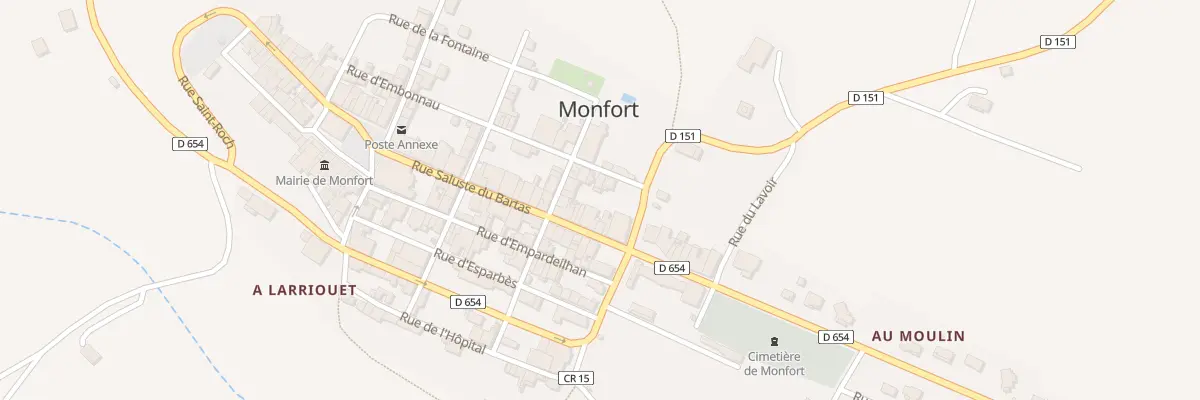 Plan du 31 Rue Salluste du Bartas à Monfort