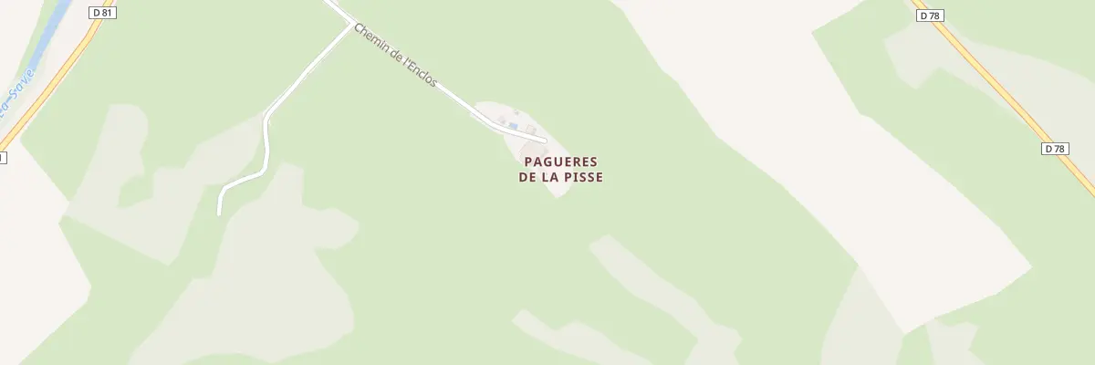 Plan du 95 Pagueres de la Pisse à Anan