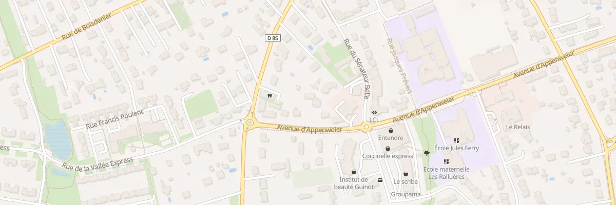 Plan du 7 Av Appenweier à Montlouis-sur-Loire