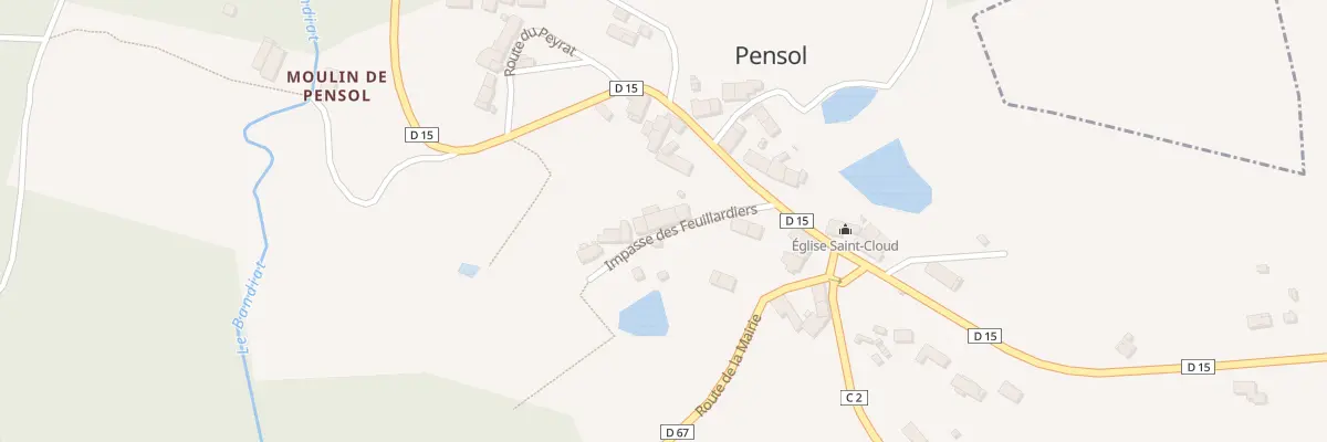 Plan du 5038C Le Bourg à Pensol