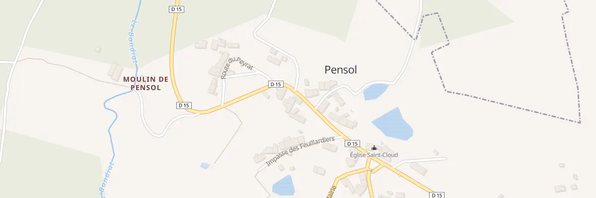 Plan du 5 Rte de Marval à Pensol