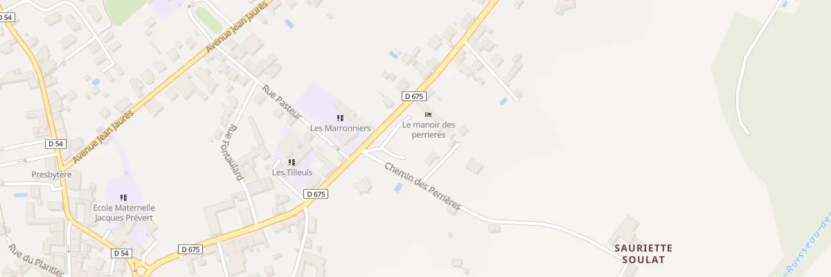 Plan du 3 Rue Joliot Curie à Rochechouart