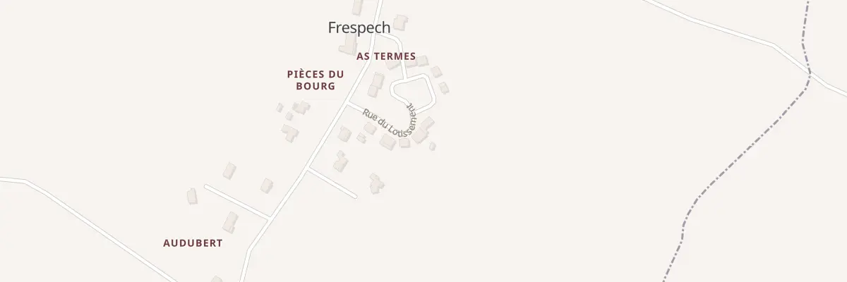 Plan du 142 Rue du Lotissement à Frespech