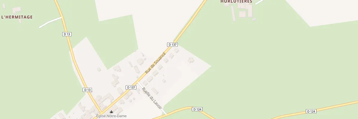 Plan du 4 Rue de Souancé aux Étilleux