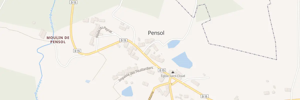 Plan du 8 Rte de Marval à Pensol