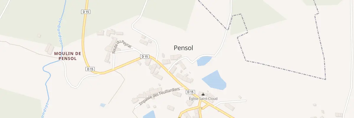 Plan du 5027 Le Bourg à Pensol