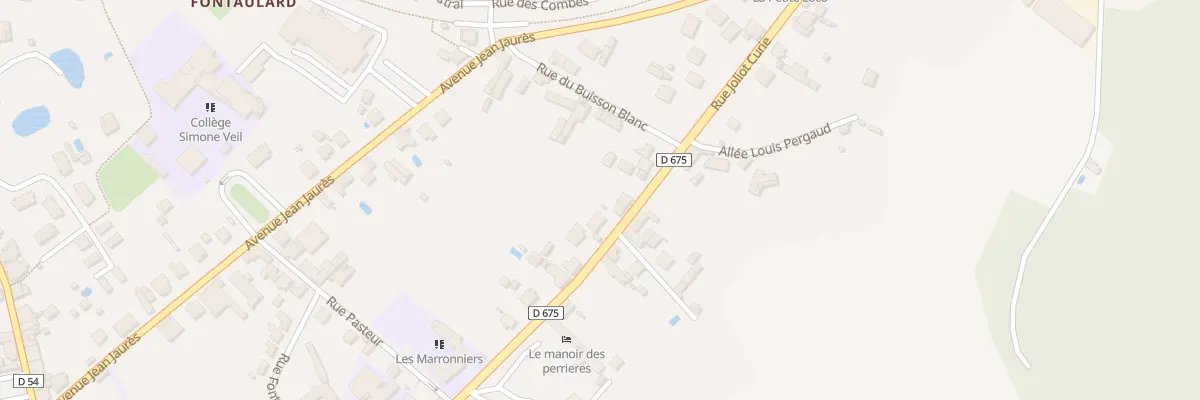 Plan du 24 Rue Joliot Curie à Rochechouart