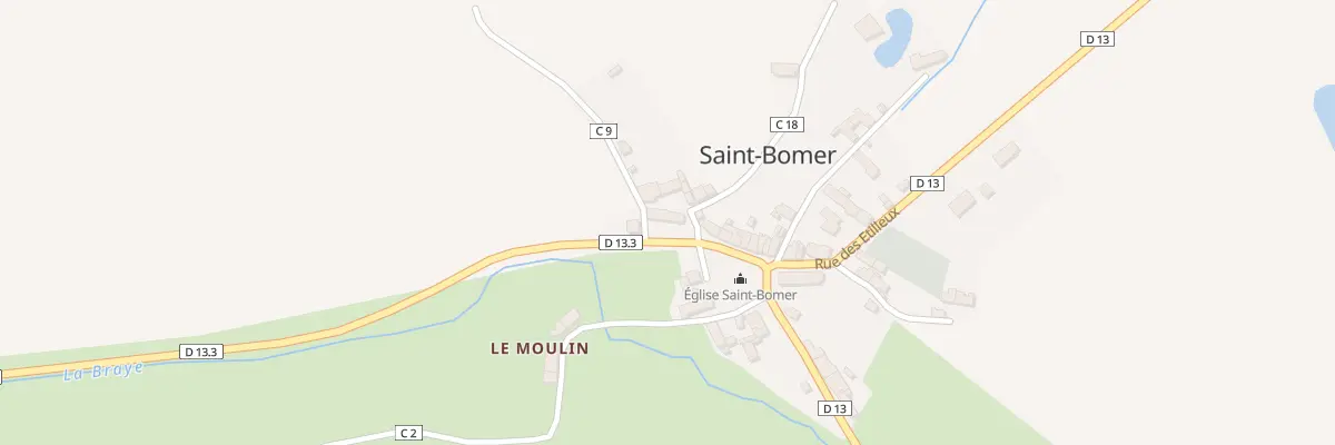 Plan du 46 Le Bourg à Saint-Bomer