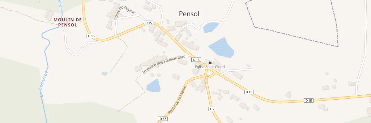 Plan du 5016 Le Bourg à Pensol