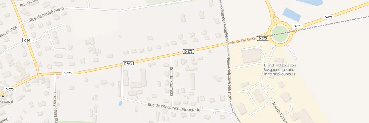 Plan du 105 Rue de Rouen à Bourg-Achard