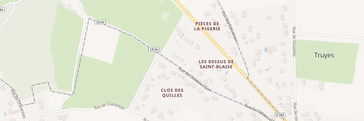 Plan du 30 Rue du Château d’Eau à Esvres