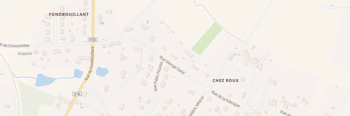 Plan du 10 Rue George Sand à Rochechouart