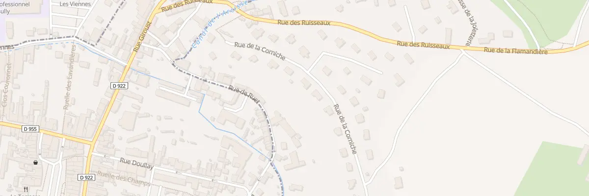 Plan du 23 Rue de la Corniche à Arcisses