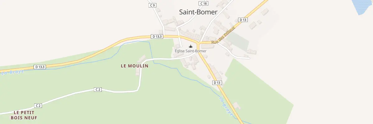 Plan du 1 Rue du Moulin à Saint-Bomer