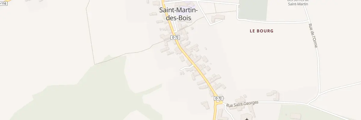 Plan du 43 Rue Saint Georges à Saint-Martin-des-Bois