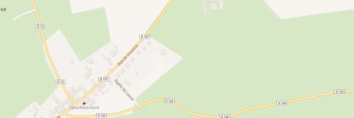 Plan du 1 Rue de Souancé aux Étilleux