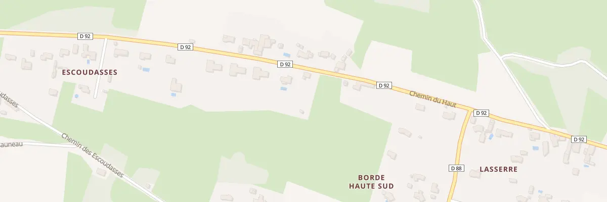 Plan du 10 Borde Haute Sud à Saint-Médard