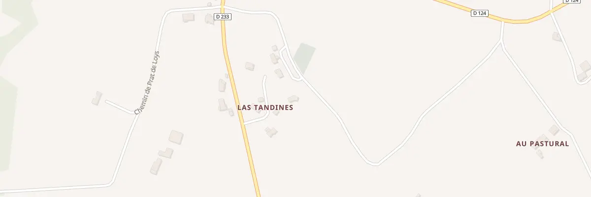Plan du 3 All de Las Tandines à Lacaussade