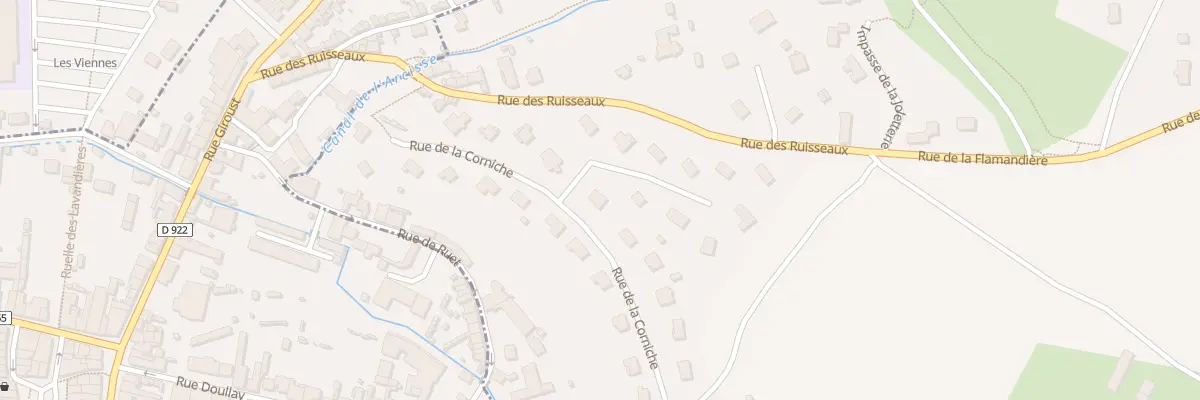 Plan du 32 Rue de la Corniche à Arcisses