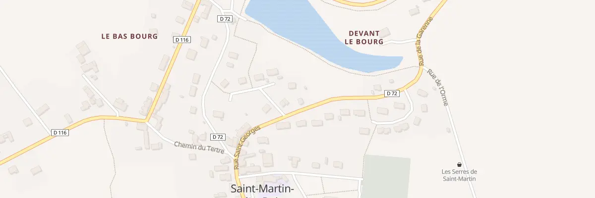 Plan du 83 Le Bourg à Saint-Martin-des-Bois