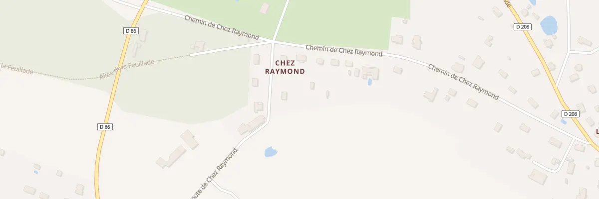 Plan du 5573A Chez Raymond à Rochechouart