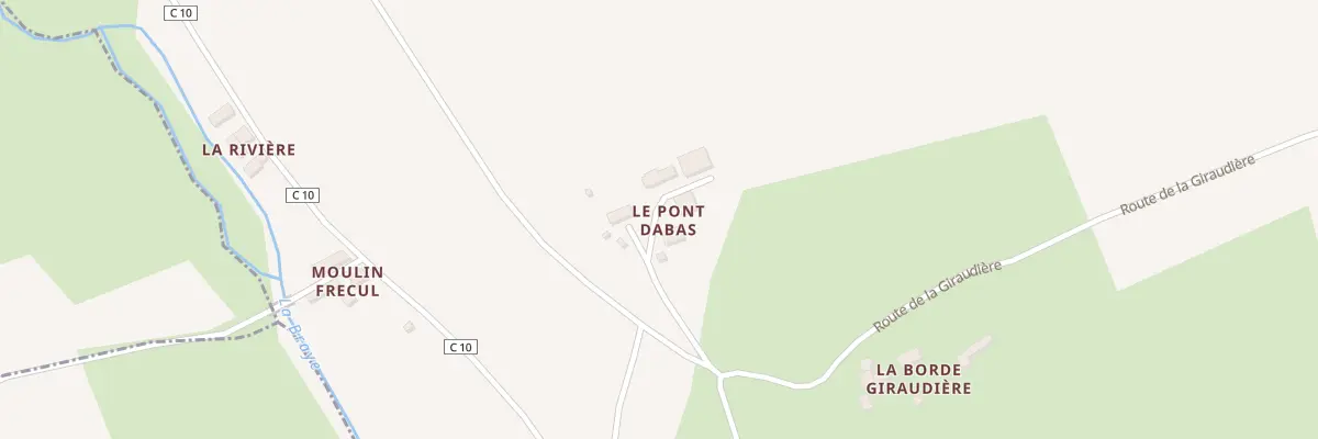 Plan du 2 Le Pont Dabas à Baillou