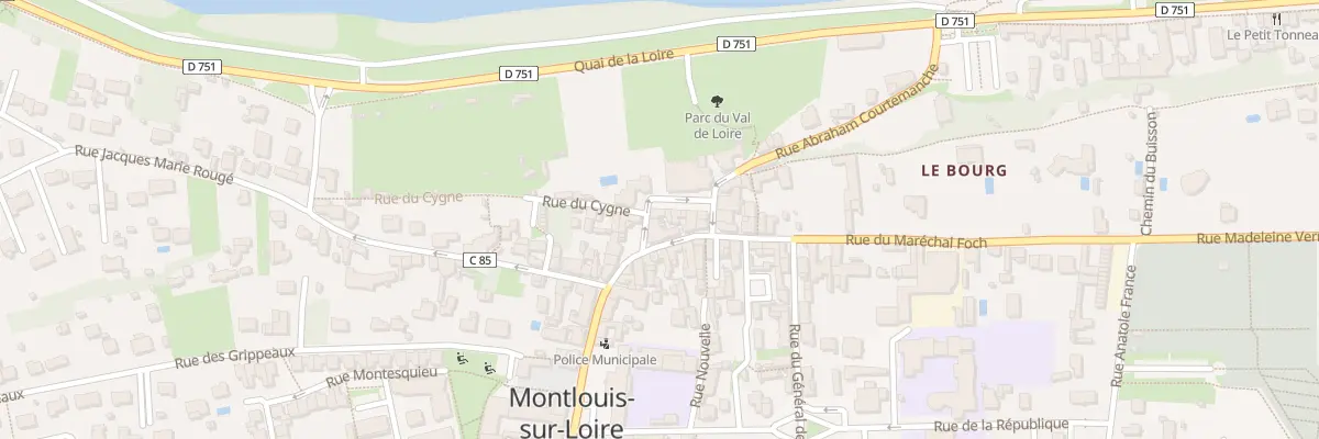 Plan du 1 Pl de l’Eglise à Montlouis-sur-Loire