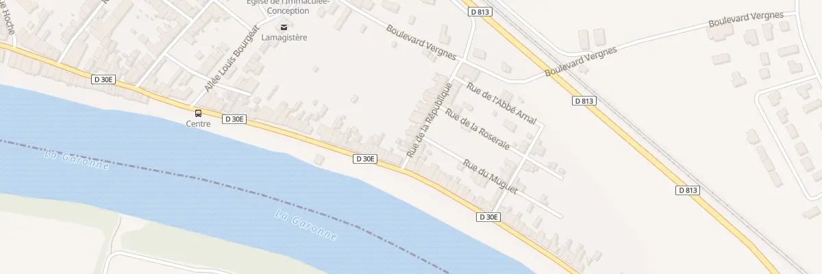 Plan du 7 Rue de la République à Lamagistère
